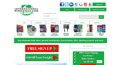 Desktop Screenshot of internationalwholesale.com